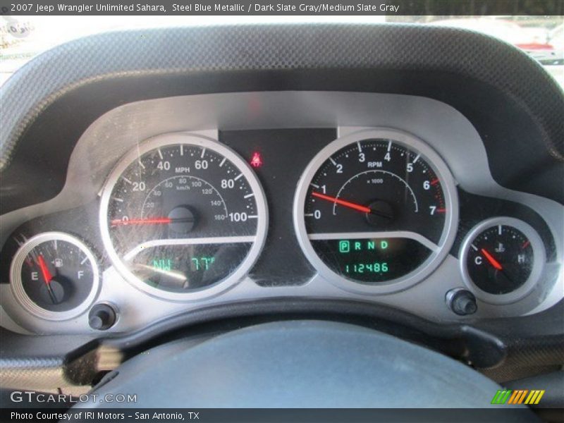 Steel Blue Metallic / Dark Slate Gray/Medium Slate Gray 2007 Jeep Wrangler Unlimited Sahara