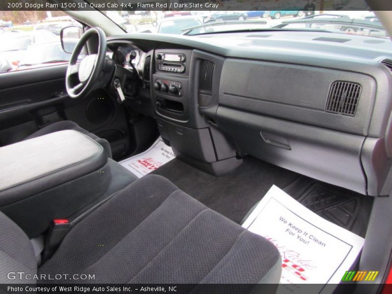Flame Red / Dark Slate Gray 2005 Dodge Ram 1500 SLT Quad Cab 4x4