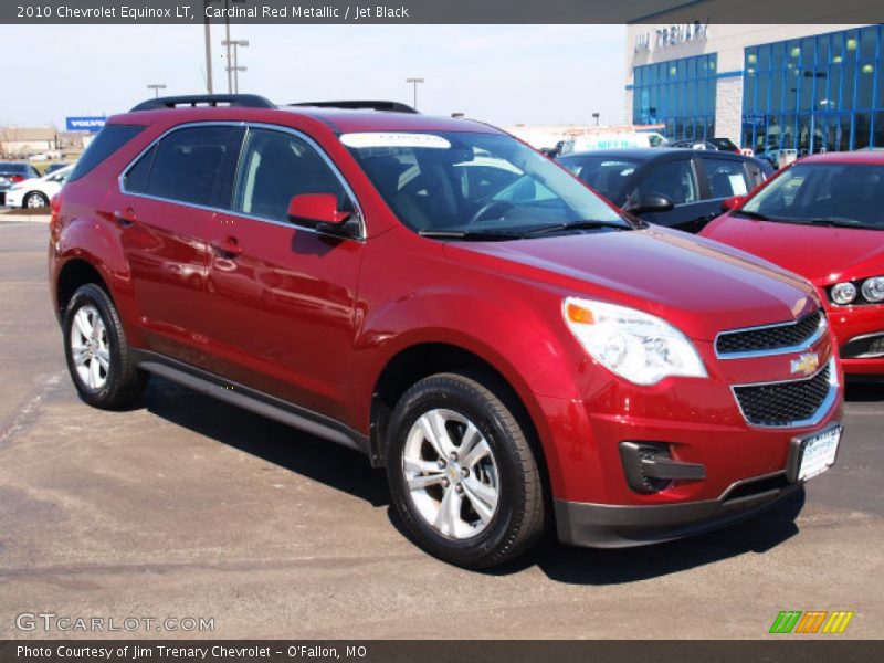 Cardinal Red Metallic / Jet Black 2010 Chevrolet Equinox LT
