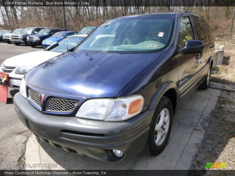 Blue Black Metallic / Gray 2004 Pontiac Montana