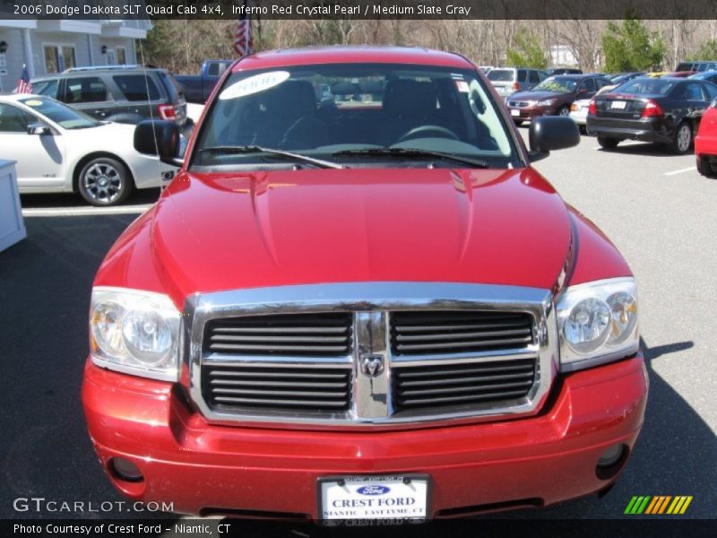 Inferno Red Crystal Pearl / Medium Slate Gray 2006 Dodge Dakota SLT Quad Cab 4x4