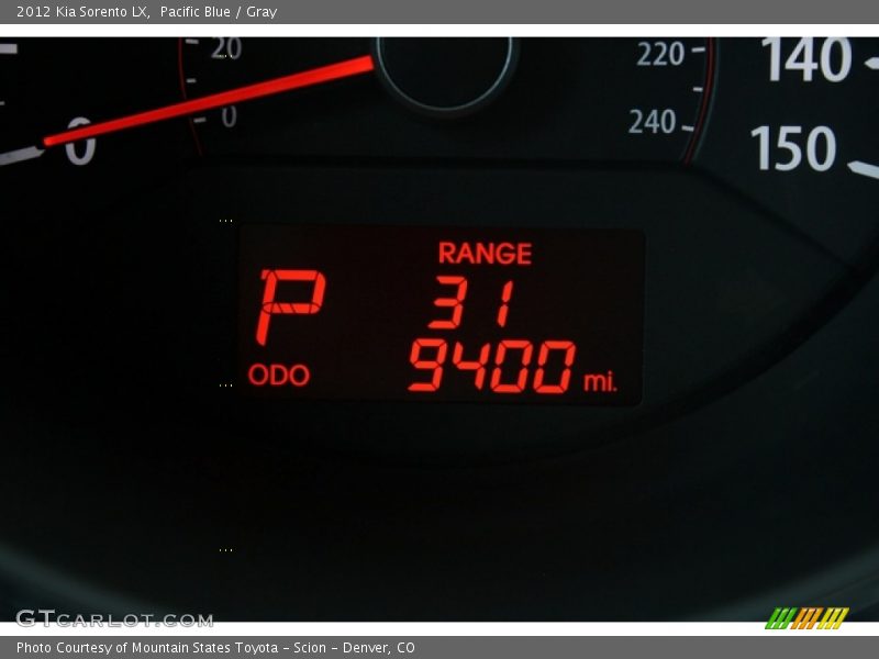 Pacific Blue / Gray 2012 Kia Sorento LX