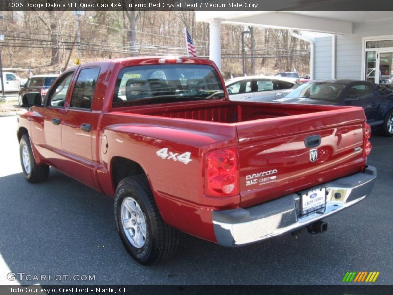 Inferno Red Crystal Pearl / Medium Slate Gray 2006 Dodge Dakota SLT Quad Cab 4x4