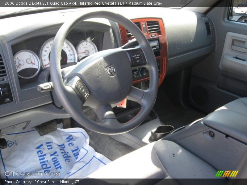 Inferno Red Crystal Pearl / Medium Slate Gray 2006 Dodge Dakota SLT Quad Cab 4x4