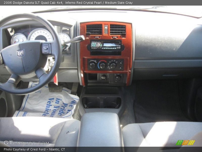 Inferno Red Crystal Pearl / Medium Slate Gray 2006 Dodge Dakota SLT Quad Cab 4x4