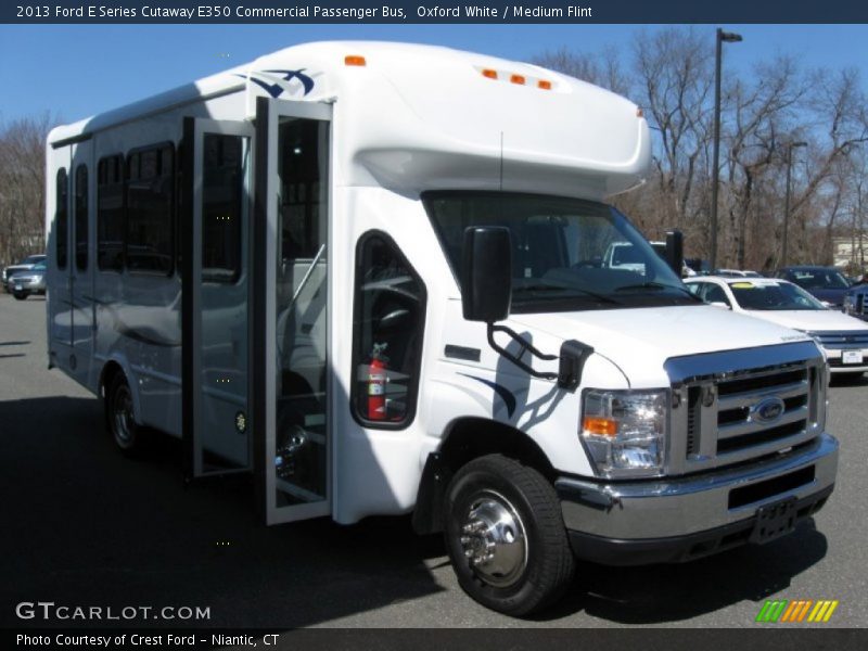 Oxford White / Medium Flint 2013 Ford E Series Cutaway E350 Commercial Passenger Bus