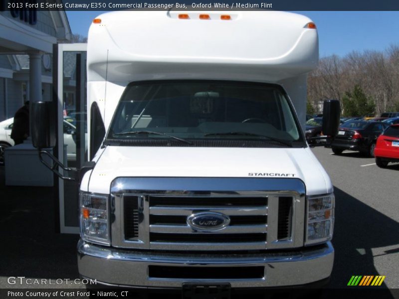 Oxford White / Medium Flint 2013 Ford E Series Cutaway E350 Commercial Passenger Bus