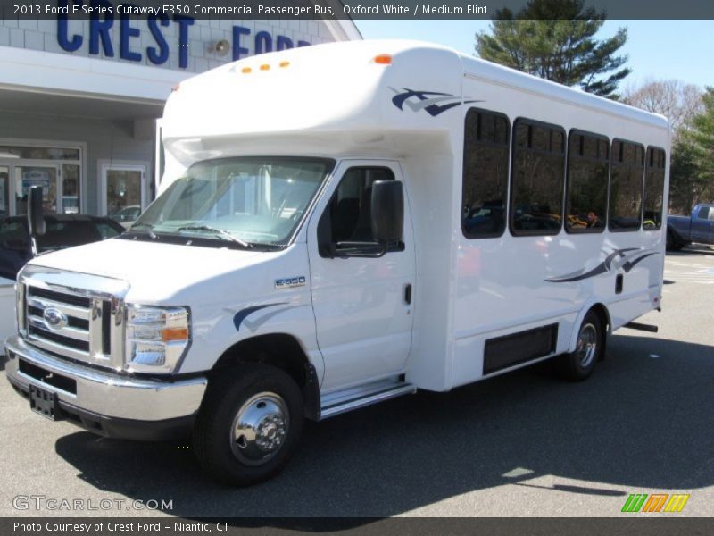 Oxford White / Medium Flint 2013 Ford E Series Cutaway E350 Commercial Passenger Bus