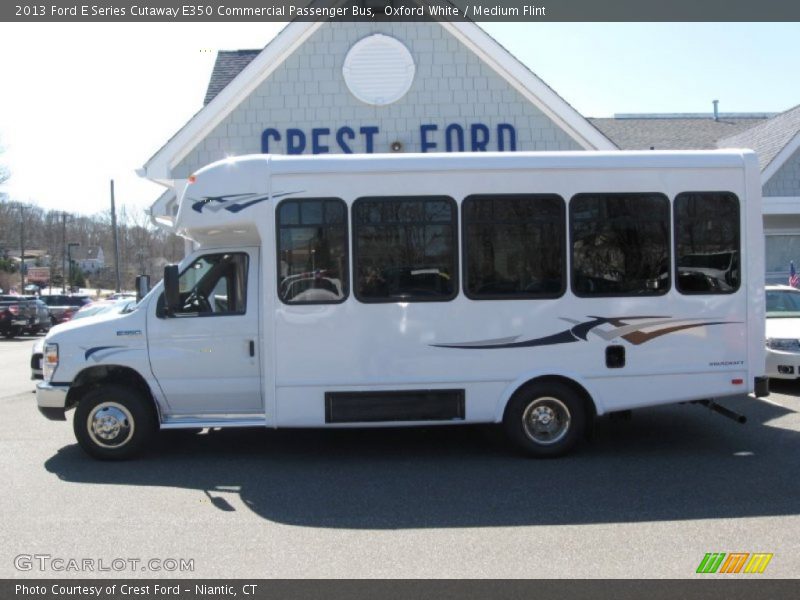 Oxford White / Medium Flint 2013 Ford E Series Cutaway E350 Commercial Passenger Bus