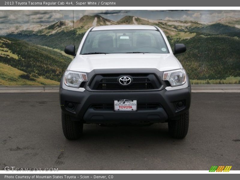 Super White / Graphite 2013 Toyota Tacoma Regular Cab 4x4