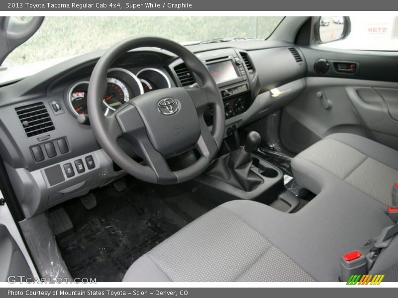 Super White / Graphite 2013 Toyota Tacoma Regular Cab 4x4