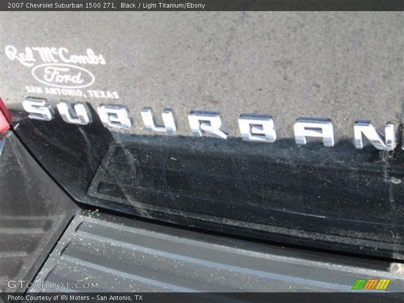 Black / Light Titanium/Ebony 2007 Chevrolet Suburban 1500 Z71