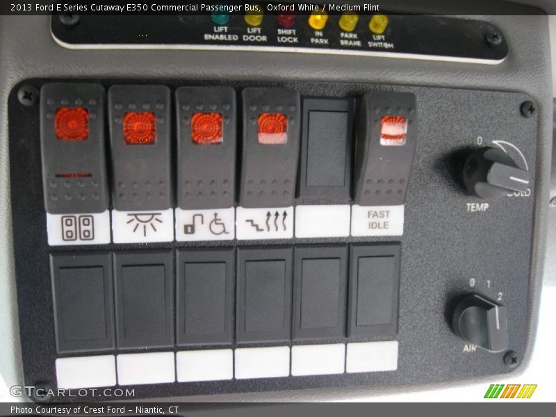 Oxford White / Medium Flint 2013 Ford E Series Cutaway E350 Commercial Passenger Bus