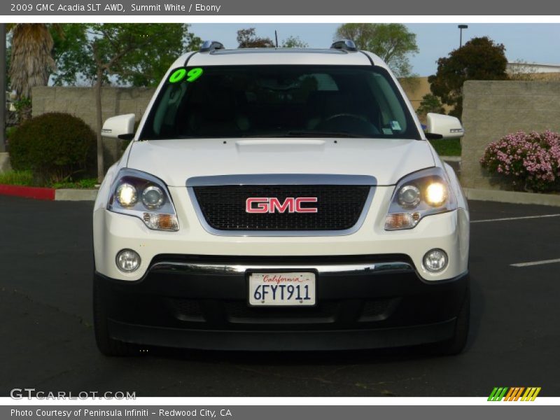 Summit White / Ebony 2009 GMC Acadia SLT AWD