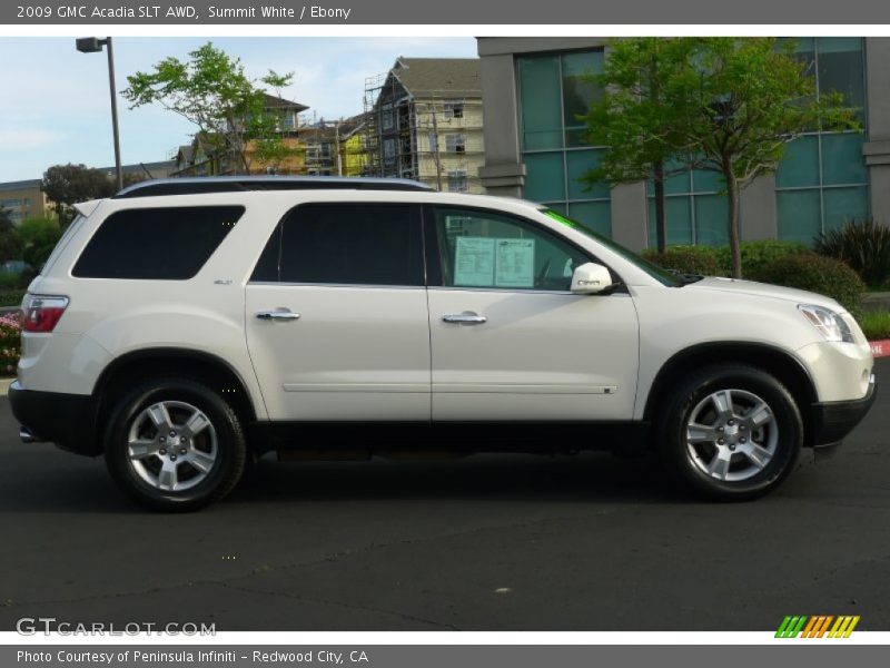 Summit White / Ebony 2009 GMC Acadia SLT AWD
