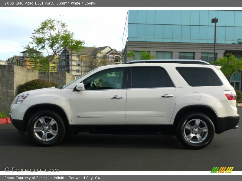 Summit White / Ebony 2009 GMC Acadia SLT AWD