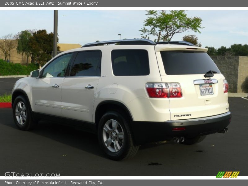 Summit White / Ebony 2009 GMC Acadia SLT AWD