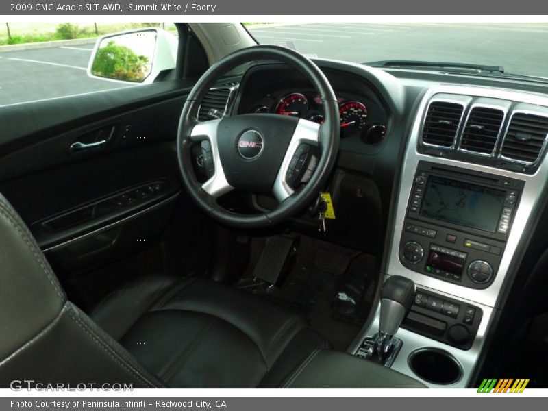 Summit White / Ebony 2009 GMC Acadia SLT AWD