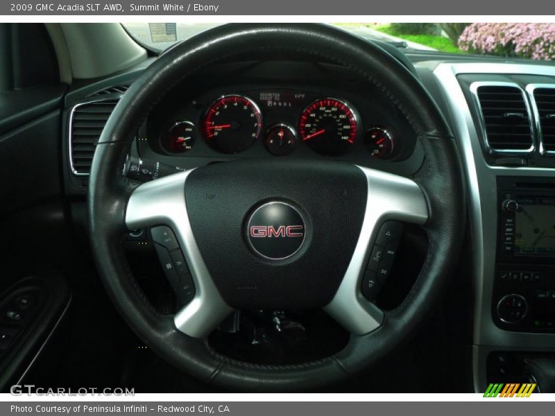 Summit White / Ebony 2009 GMC Acadia SLT AWD