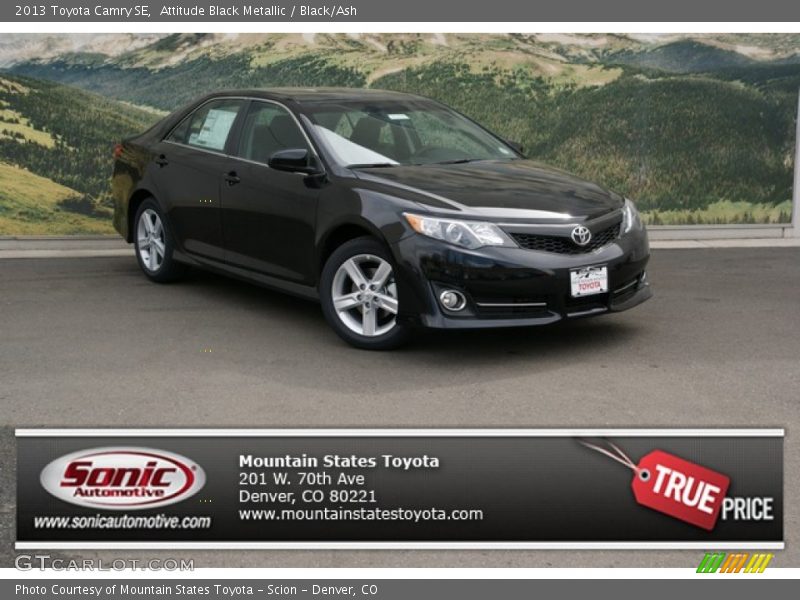 Attitude Black Metallic / Black/Ash 2013 Toyota Camry SE