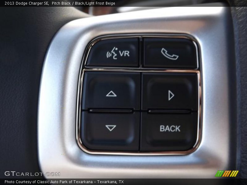 Pitch Black / Black/Light Frost Beige 2013 Dodge Charger SE