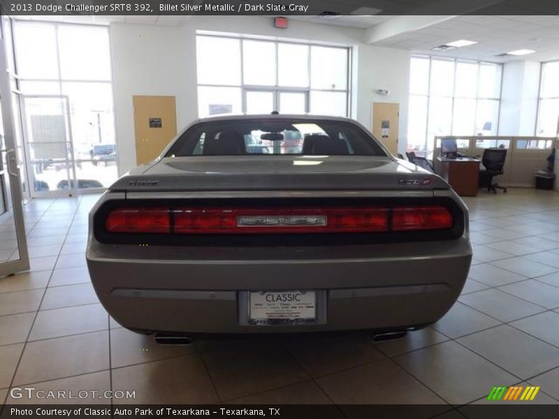 Billet Silver Metallic / Dark Slate Gray 2013 Dodge Challenger SRT8 392