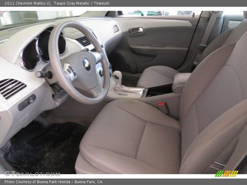 Taupe Gray Metallic / Titanium 2011 Chevrolet Malibu LS