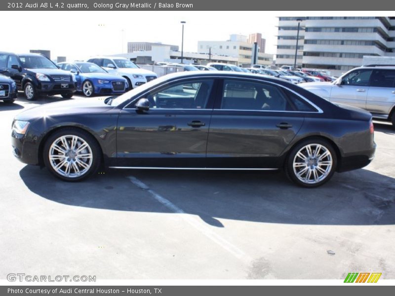 Oolong Gray Metallic / Balao Brown 2012 Audi A8 L 4.2 quattro