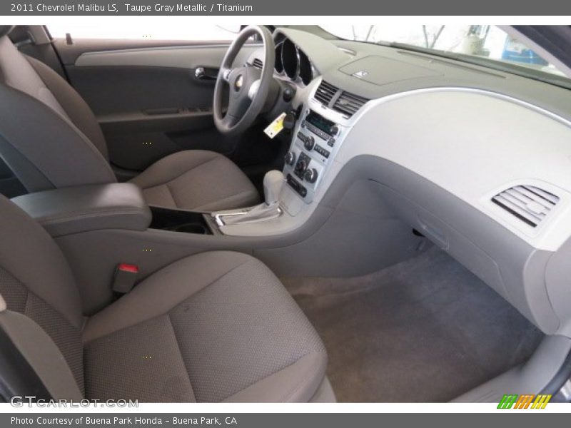 Taupe Gray Metallic / Titanium 2011 Chevrolet Malibu LS