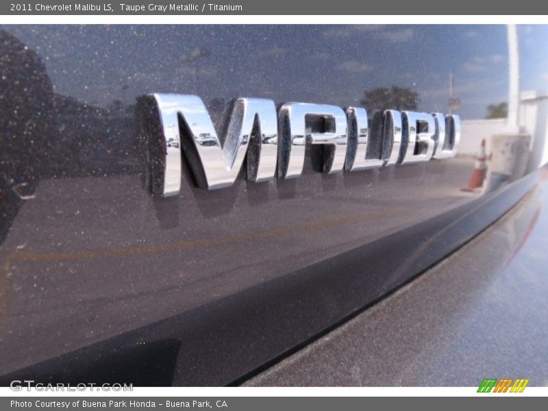 Taupe Gray Metallic / Titanium 2011 Chevrolet Malibu LS