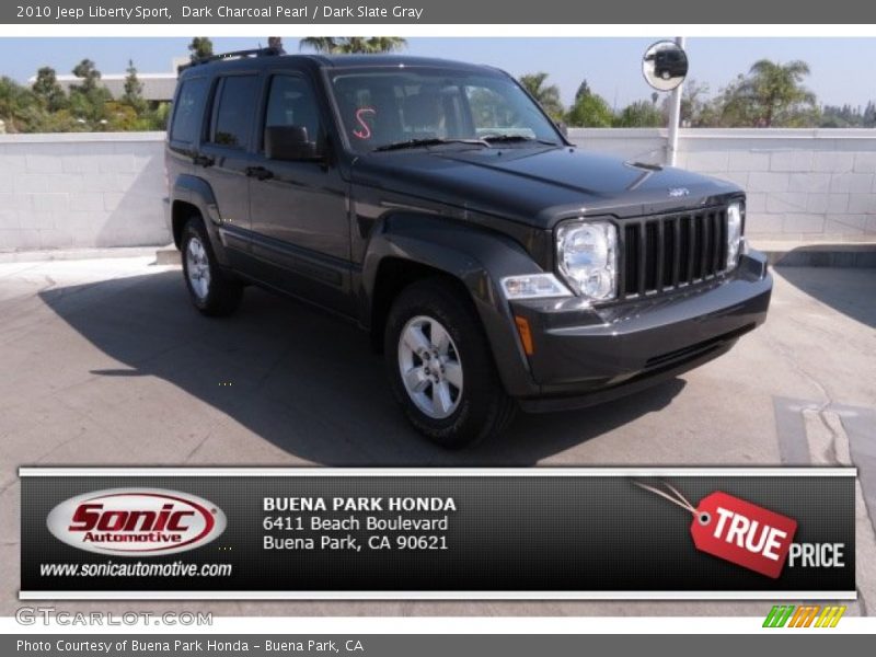 Dark Charcoal Pearl / Dark Slate Gray 2010 Jeep Liberty Sport