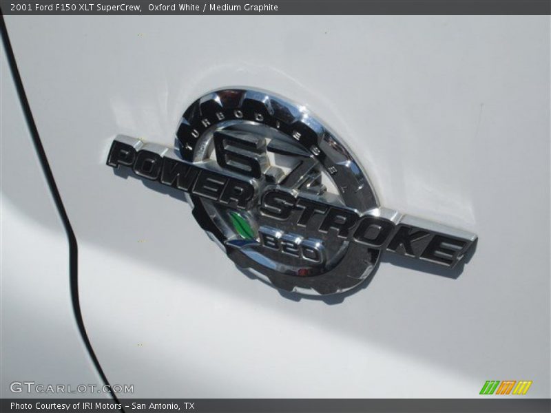 Oxford White / Medium Graphite 2001 Ford F150 XLT SuperCrew