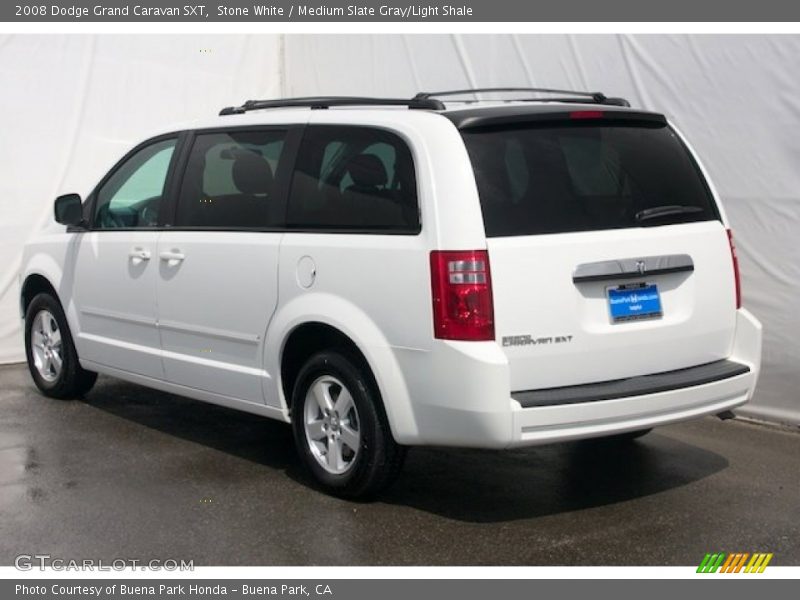 Stone White / Medium Slate Gray/Light Shale 2008 Dodge Grand Caravan SXT