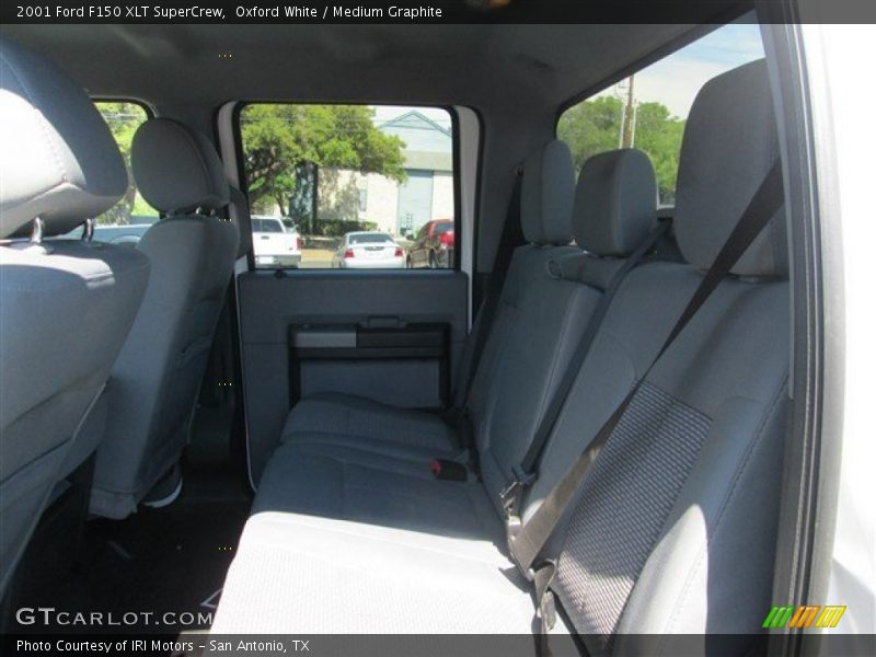 Oxford White / Medium Graphite 2001 Ford F150 XLT SuperCrew