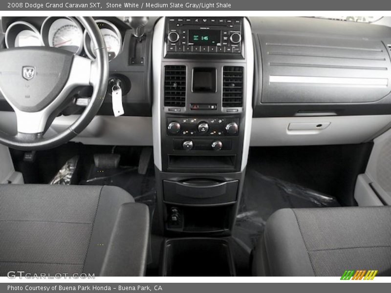 Stone White / Medium Slate Gray/Light Shale 2008 Dodge Grand Caravan SXT