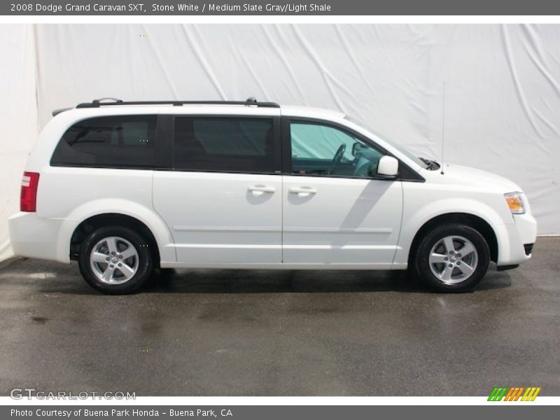 Stone White / Medium Slate Gray/Light Shale 2008 Dodge Grand Caravan SXT