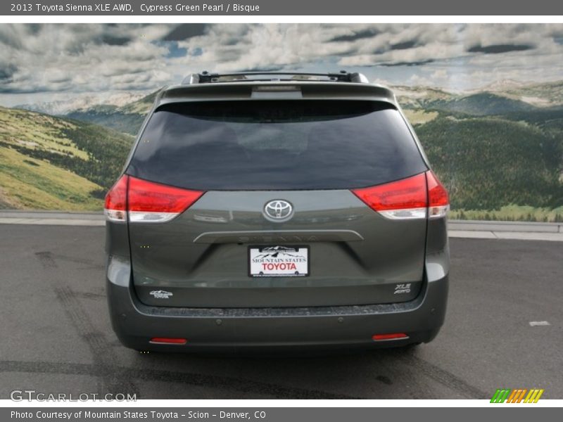 Cypress Green Pearl / Bisque 2013 Toyota Sienna XLE AWD