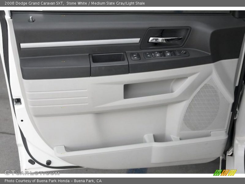Stone White / Medium Slate Gray/Light Shale 2008 Dodge Grand Caravan SXT