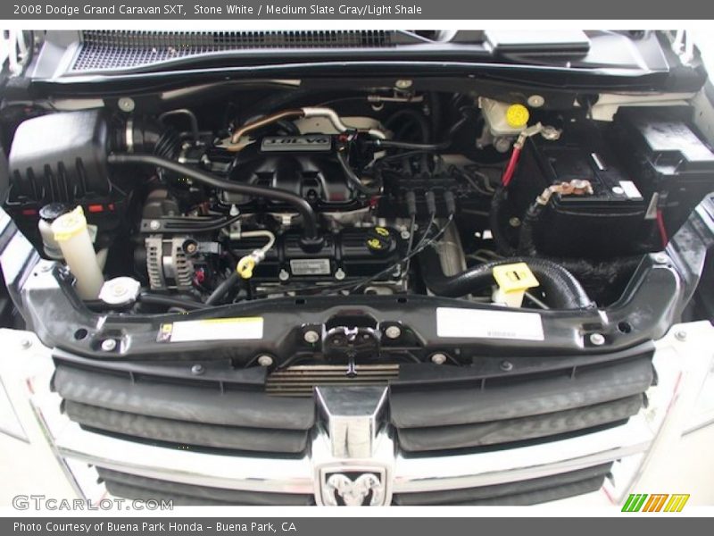 Stone White / Medium Slate Gray/Light Shale 2008 Dodge Grand Caravan SXT