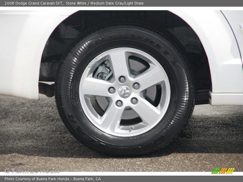 Stone White / Medium Slate Gray/Light Shale 2008 Dodge Grand Caravan SXT