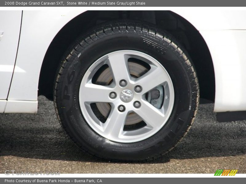 Stone White / Medium Slate Gray/Light Shale 2008 Dodge Grand Caravan SXT