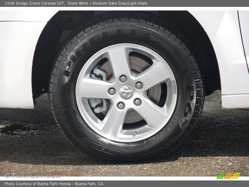 Stone White / Medium Slate Gray/Light Shale 2008 Dodge Grand Caravan SXT