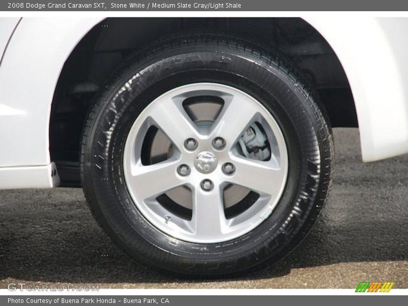 Stone White / Medium Slate Gray/Light Shale 2008 Dodge Grand Caravan SXT