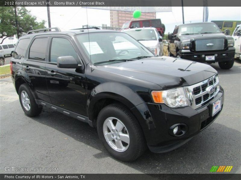 Ebony Black / Charcoal Black 2012 Ford Escape XLT V6