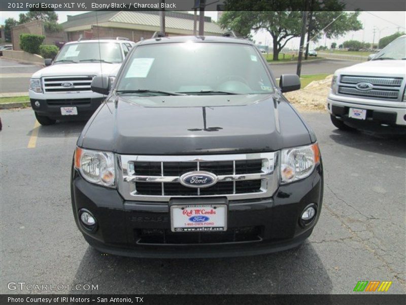 Ebony Black / Charcoal Black 2012 Ford Escape XLT V6