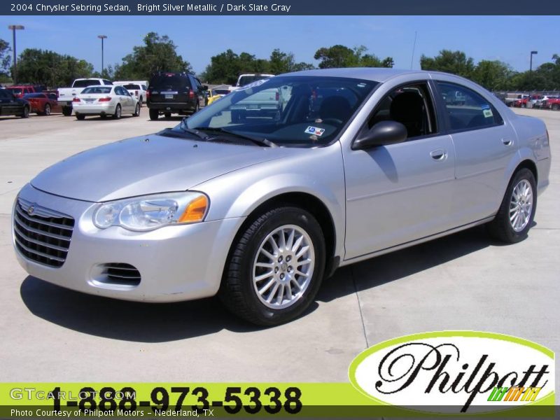 Bright Silver Metallic / Dark Slate Gray 2004 Chrysler Sebring Sedan