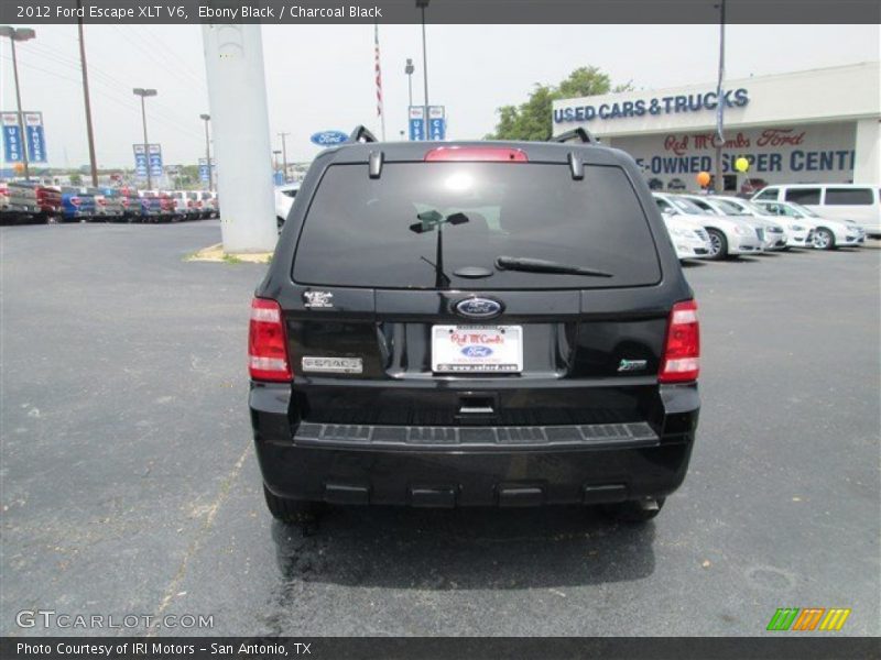 Ebony Black / Charcoal Black 2012 Ford Escape XLT V6