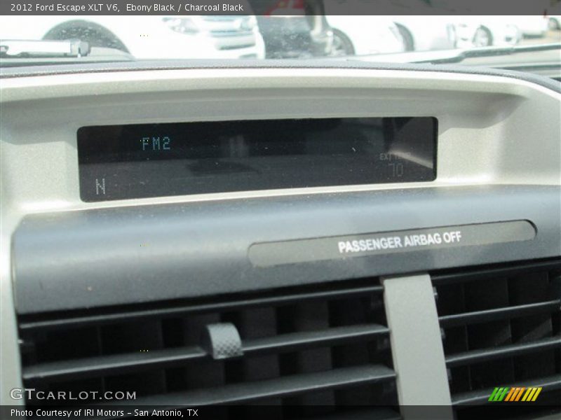 Ebony Black / Charcoal Black 2012 Ford Escape XLT V6