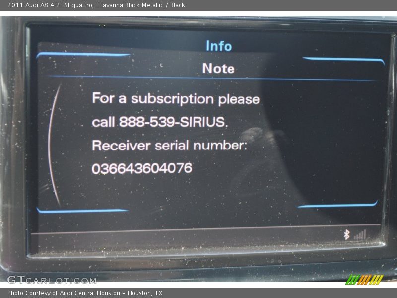 Havanna Black Metallic / Black 2011 Audi A8 4.2 FSI quattro