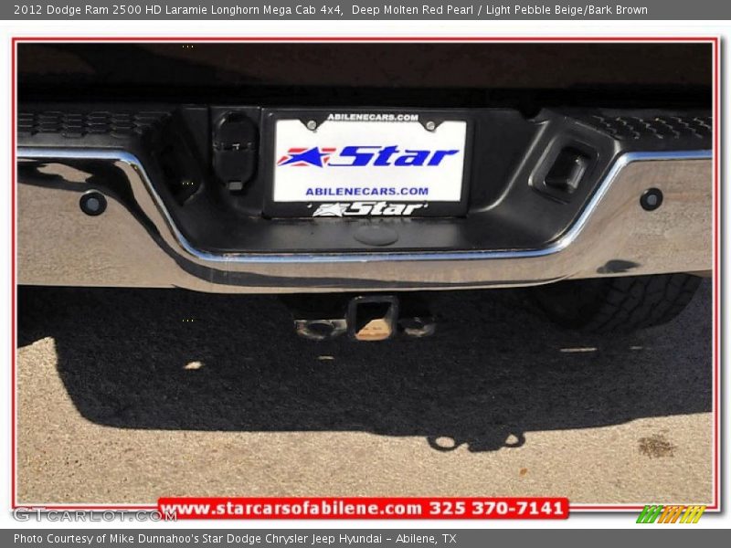 Deep Molten Red Pearl / Light Pebble Beige/Bark Brown 2012 Dodge Ram 2500 HD Laramie Longhorn Mega Cab 4x4